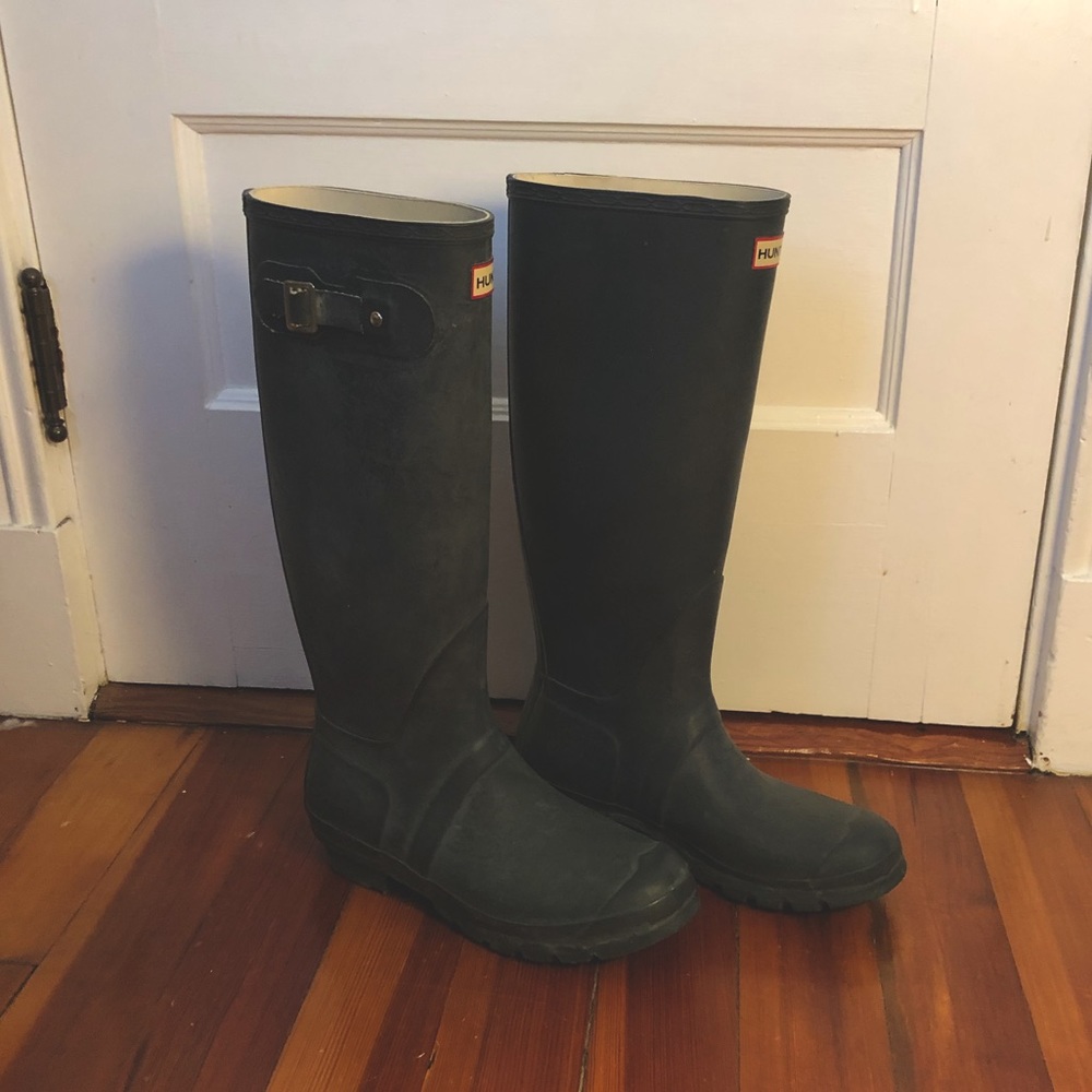 Hunter Tall Rain Boots- Navy